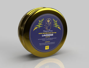 
                  
                    Hemp Infused Lavender Body Butter For Pain | Glass Jar w/Spoon | Hemp Cream | Vegan Organic Ingredients
                  
                